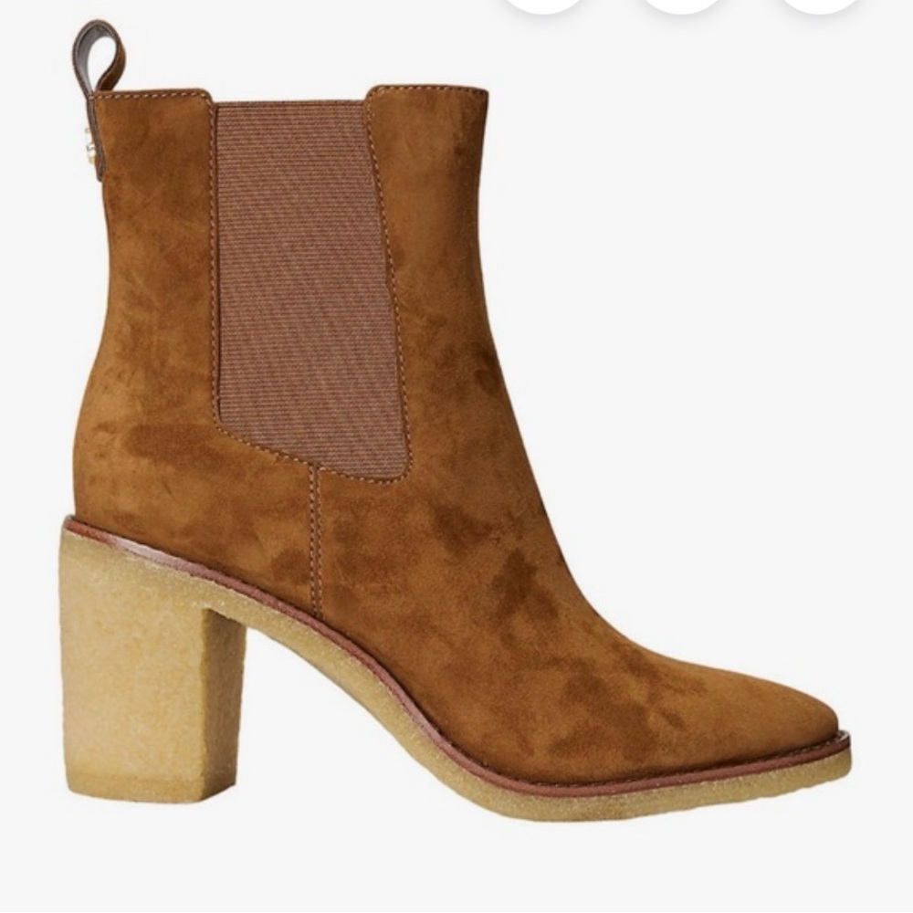 Lauren Ralph Lauren Brown Suede Ankle Booties Floor Sample